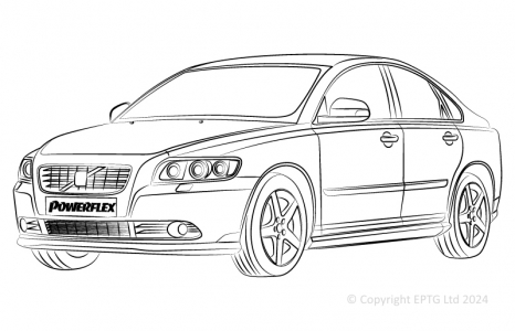 Powerflex Buchsen Volvo S40 (2004 onwards)