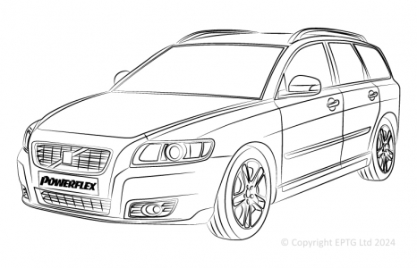Powerflex Buchsen Volvo V50 (2004 onwards)
