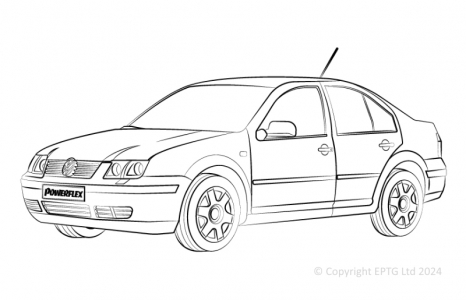 Powerflex Buchsen VW Bora 4 Motion (1999-2005)