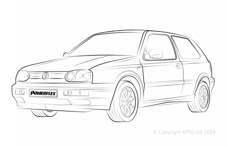 Powerflex Buchsen VW Golf MK3 Syncro (1993 - 1997)