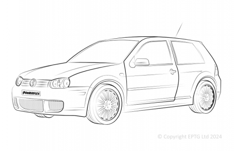 Powerflex Komplettset VW Golf MK4 4motion (1997 - 2006)