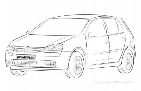 Powerflex Komplettset VW Golf MK5 (2003 - 2009)