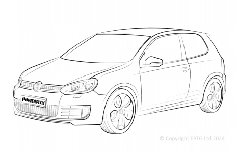 Powerflex Buchsen VW Golf MK6 (2009-)
