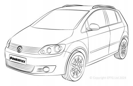 Powerflex Buchsen VW Golf Plus 5M (2003 - 2009)