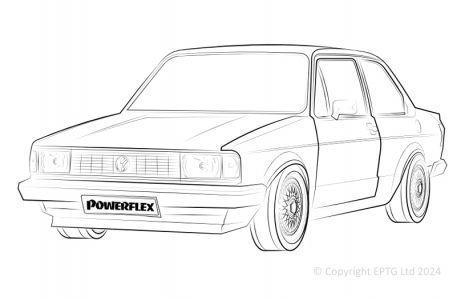Powerflex Buchsen VW Jetta MK1 (1979 - 1984)