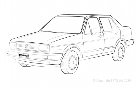 Powerflex Buchsen VW Jetta MK2 (1985 - 1992)