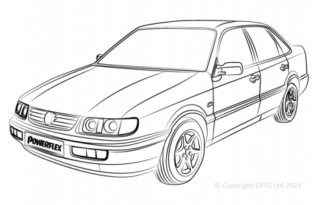 Powerflex Buchsen VW Passat (1988 - 1996)