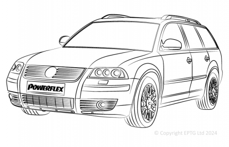 Powerflex Buchsen VW Passat 4 Motion Estate (1996 - 2005)