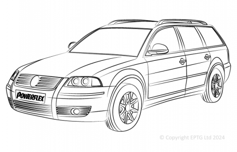 Powerflex Buchsen VW Passat Estate (1996-2005)