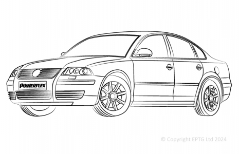 Powerflex Buchsen VW Passat Saloon (1996 - 2005)