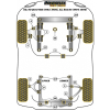 Preview: Powerflex Buchsen Querlenker vorne für Audi 80, 90 Quattro inc Avant (1992-1996), S2 inc Avant B4, RS2 B4 (1994-1996) Black Series