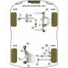 Preview: Powerflex Buchsen Querlenker vorne VA für Volvo S60 (2001-2009), V70-Mk2, S80-Mk1 (2000-2007) Black Series