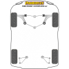 Preview: Powerflex Buchsen Koppelstange hinten (ohne Halter) für Ford Transit / Tourneo Custom (2013-)