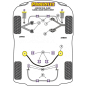 Preview: Powerflex Buchsen Verbindungsgummi hinterer Stabilisator für Jaguar (Daimler) XJ6, XJ6R - X300 & X306 (1994-1997)