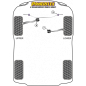 Preview: Powerflex Front Anti Roll Bar Inner Bush 22mm for Mercedes Benz W203/S203 (2000-2007)
