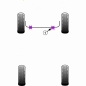 Preview: Powerflex Buchsen Stabilisator zum Fahrgestell vorne 25mm für Peugeot Expert (1995 - 2007)