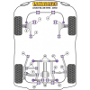 Preview: Powerflex Buchsen Querlenker unten innen HA für Subaru Legacy BE, BH (1998-2003)