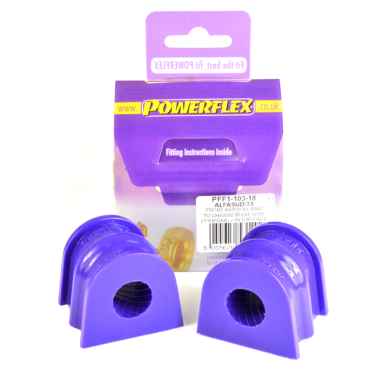 Powerflex Buchsen Stabilisator zum Fahrgestell vorne 18mm für Alfa Romeo Alfasud, Alfasud Sprint (1971-1989), 33 (1983-1995)