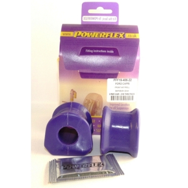 Powerflex Buchsen Stabilisator vorne innen an Fahrgestell 21mm für Ford Capri (1969-1986)