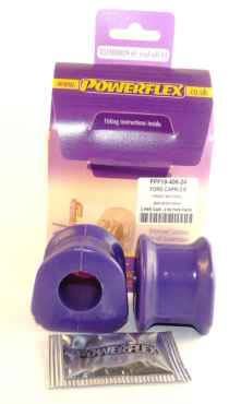 Powerflex Buchsen Stabilisator vorne innen an Fahrgestell 24mm für Ford Capri (1969-1986)