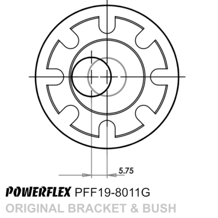 Powerflex Buchsen Vorderradaufhängung PU Buchse vorne für Sturzeinstellung 14mm Bolzen für Volvo V50 (2004-2012)