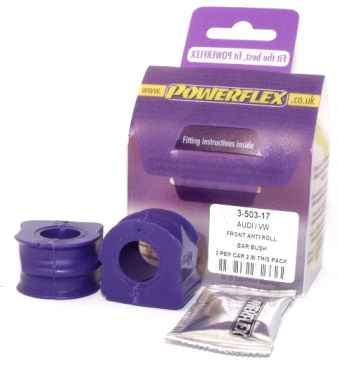 Powerflex für Audi S3 Mk1 Typ 8L 4WD (1999-2003) Stabilisator vorne innen an Fahrgestell 17mm PFF3-503-17