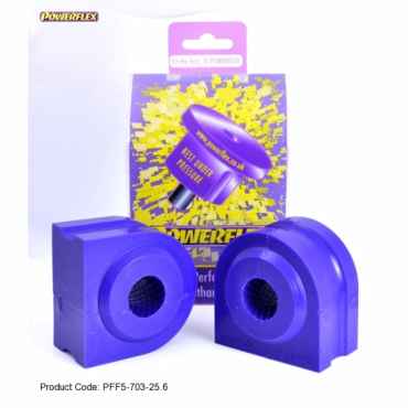 Powerflex Buchsen Stabilisator vorne innen an Fahrgestell 25.6mm für BMW E60 5 Series, Saloon (2003-2010)