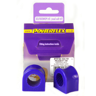 Powerflex Anti Roll Bar Outer Bush 19mm for Citroen Saxo inc VTS/VTR (1996-2003)