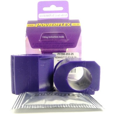 Powerflex Buchsen Stabibefestigung an der Karosserie 25mm für Renault Clio V6 (2001-2005)