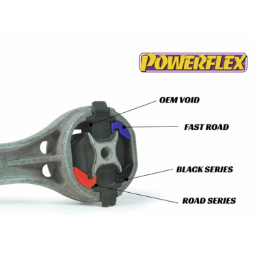 Powerflex Buchsen großer Buchseneinsatz untere Drehmomentstütze (Tuning/Strecke) für Skoda Citigo (2011-)