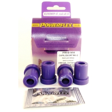 Powerflex Buchsen Blattfederlager oben HA für Ford Capri (1969-1986)