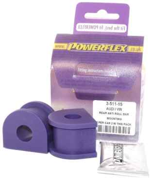 Powerflex for Skoda Octavia Mk1 Typ 1U 4WD (1996-2004) Rear Anti Roll Bar Mounting 15mm PFR3-511-15
