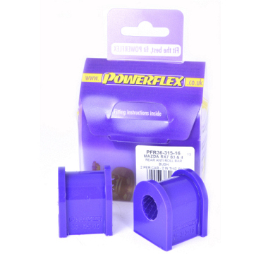 Powerflex Buchsen Stabilisator hinten 16mm für Mazda RX-7 Gen 3 - FD3S (1992-2002)