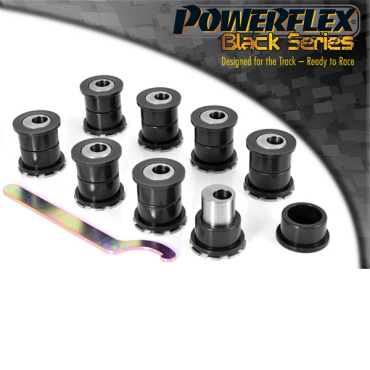 Powerflex Buchsen Längslenker oben innen außen HA für Nissan Skyline R33 2WD Incl. GTS & GTS25 (1993-1998) Black Series