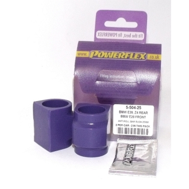 Powerflex for BMW E28 5 Series, E24 6 Series (1979 - 1989) Front Anti Roll Bar Mounting Bush 25mm PFR5-504-25
