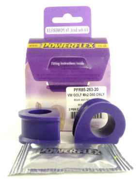 Powerflex für VW Golf MK2 G60, Rallye, Country (1985 - 1992) hinterer Stabilisator hinten innen 20mm PFR85-263-20