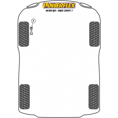Preview: Powerflex Buchsen Führungsstift für die Radmontage für Audi Q5 / SQ5 (2017-)