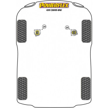 Powerflex Buchsen Kit für Motorlager-Einsatz für BMW G11 (2015-)