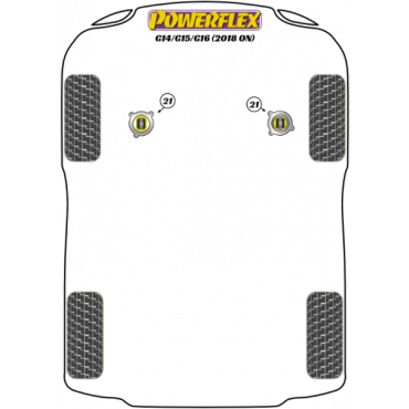 Powerflex Buchsen Kit für Motorlager-Einsatz für BMW G14/G15/G16 (2018-)
