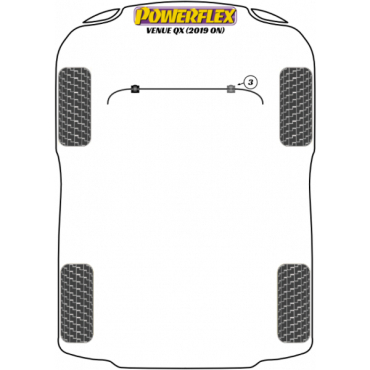 Powerflex Buchsen Stabilisator vorne 23.2mm für Hyundai Venue QX (2019-)