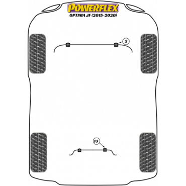 Powerflex Buchsen Stabilisator vorne 20mm für Kia Optima JF (2015-2020)