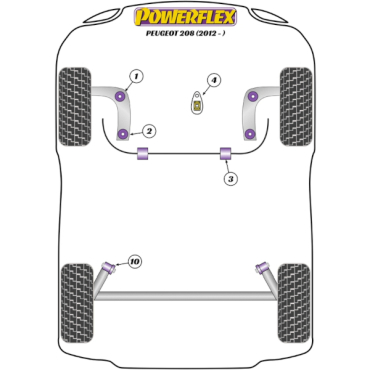 Powerflex Wheel Mounting Guide Pin for Peugeot 208 (2012-)