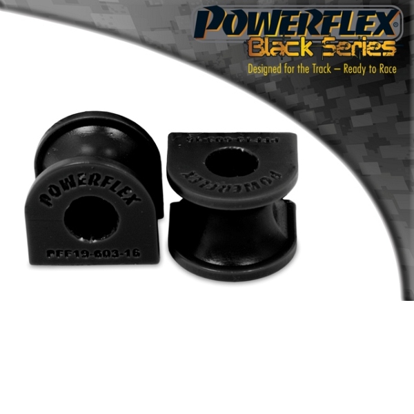 Powerflex for Ford Fiesta Mk3 inc RS Turbo, XR2i and RS1800 16V Front Anti Roll Bar Mounting Bush 16mm PFF19-603BLK Black Series