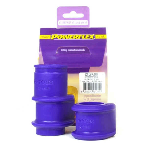 Powerflex für Mazda MX-5 Mk1, Mk2, Miata, Eunos Lenkgetriebe Montagekit PU Buchse PFF36-108