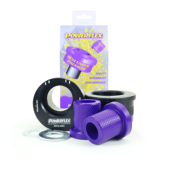 Powerflex Buchsen Querlenker hinten mit exzentrischer Bohrung für Nachlauf für BMW Z3 (1994 - 2002)