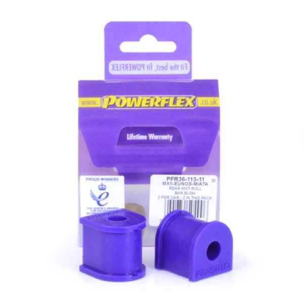 Powerflex Buchsen Stabilisator hinten 11mm für Mazda MX-5 Mk2 NB (1998-2005)
