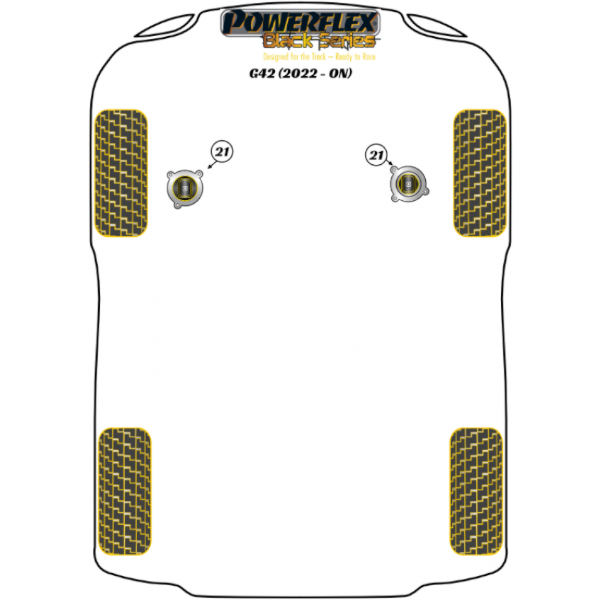 Powerflex Buchsen Black Series BMW G42 (2022-)