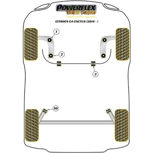 Powerflex Buchsen Black Series Citroen C4 Cactus (2014-)