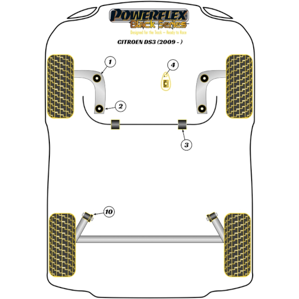 Powerflex bushes Citroen C3 Pluriel (2003-2010)