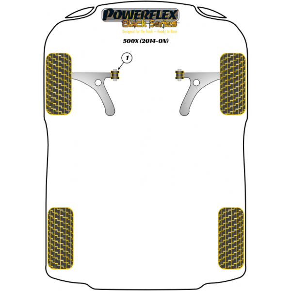 Powerflex Buchsen Black Series Fiat 500X